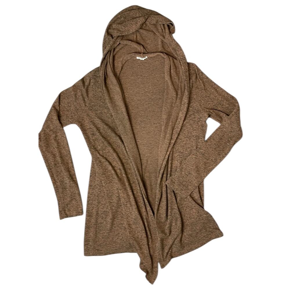 3 FOR $45 SALE | Silence + Noise Bleeker Hooded Cardigan Brown Medium